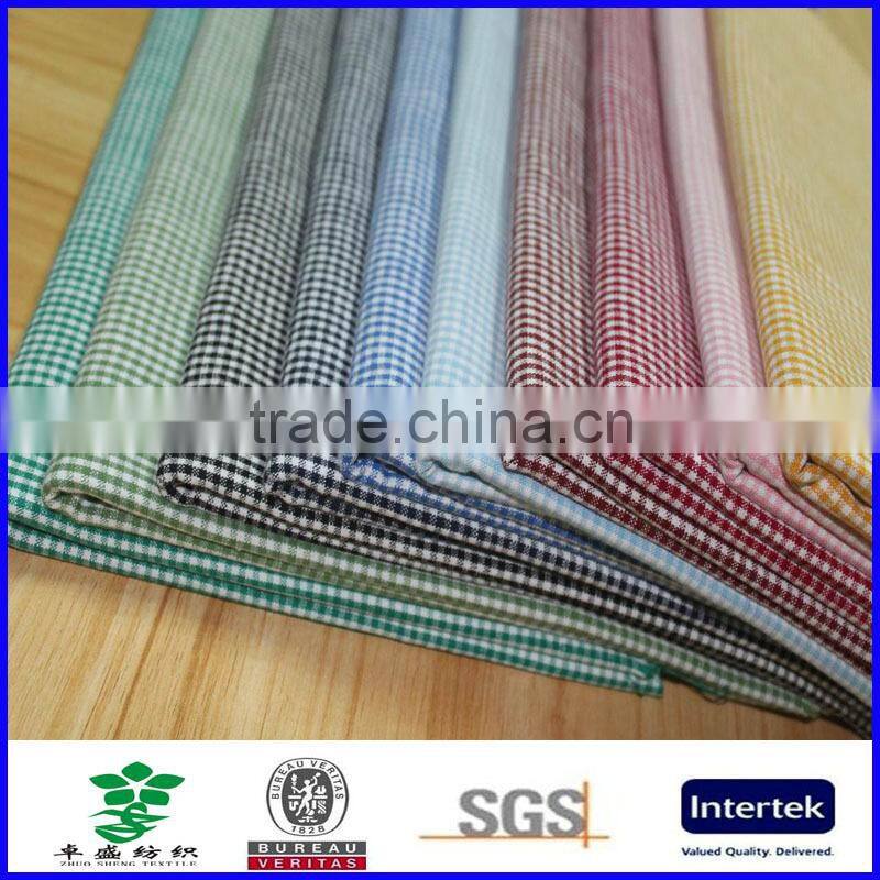 yarn dyed plaid 100% cotton fabric