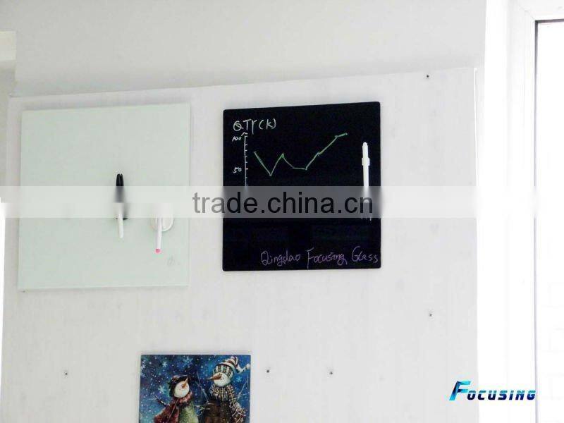 60x90cm mounting wall magnetic glass whiteboard