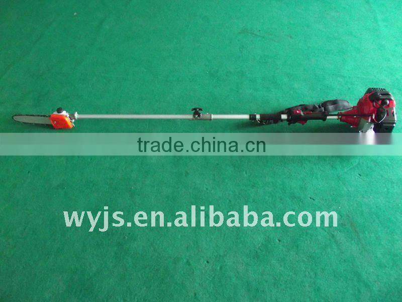 Long reach gasoline chain saw