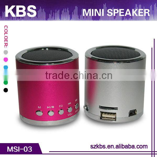 2013 Hot Selling mini speaker driver unit Compatible Micro SD/U-disk