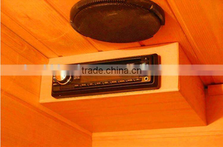outdoor healthy queipment far infrared sauna fiber optic light