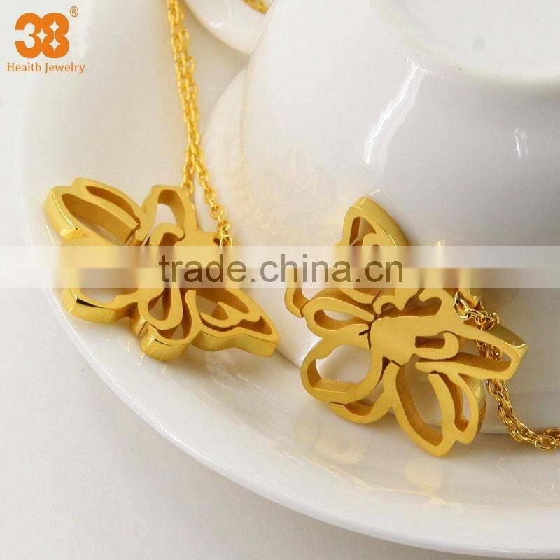 2016 Fashion gold color pendant chain necklace