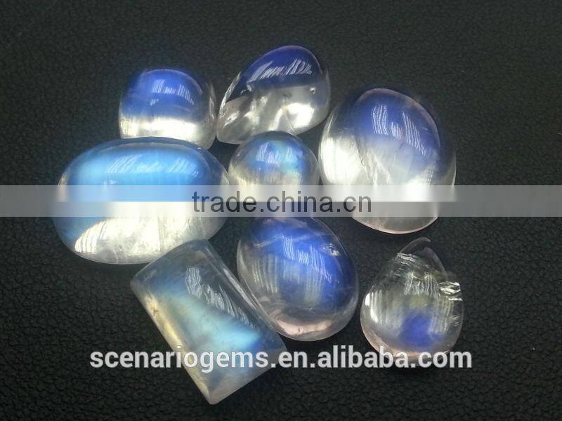 Natural Multi Shape Loose Gemstone Rainbow Moonstone