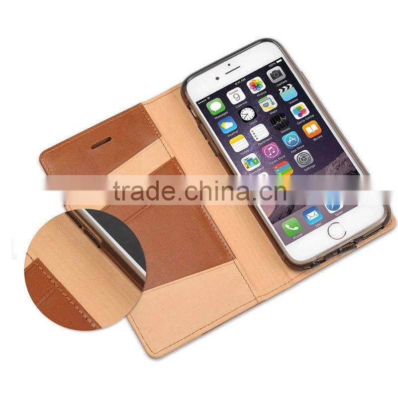 Customize design full grian leather mobile phone case for iphone 6