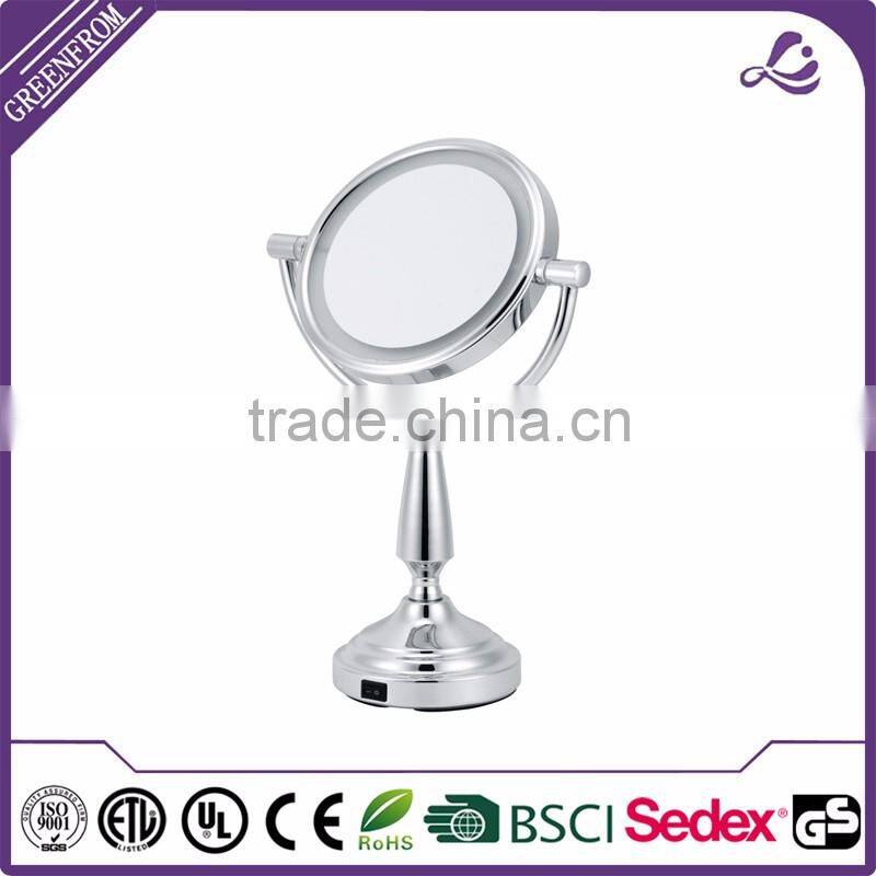 Magnifying 6 Inch Double Sides LED Silver Mirror