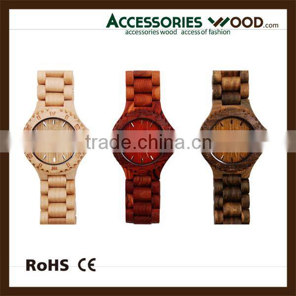 high quality bamboo watch japan movement quartz wood watch men watches