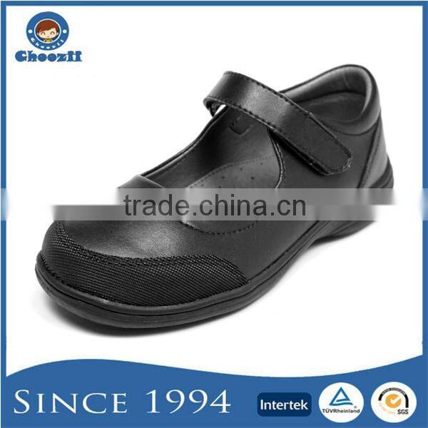 Fitkids Classic Hot Sell Black Girls School Shoes in Mary Jane Design