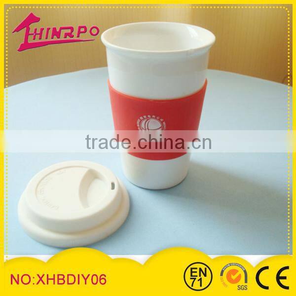 Eco-Friendly Feature and PP Plastic Type coffee mug with silicone lids and cover silicone bottle cover