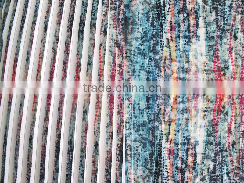 Women clothing printing pleated fabric for garment summer dresses for women maxi dress