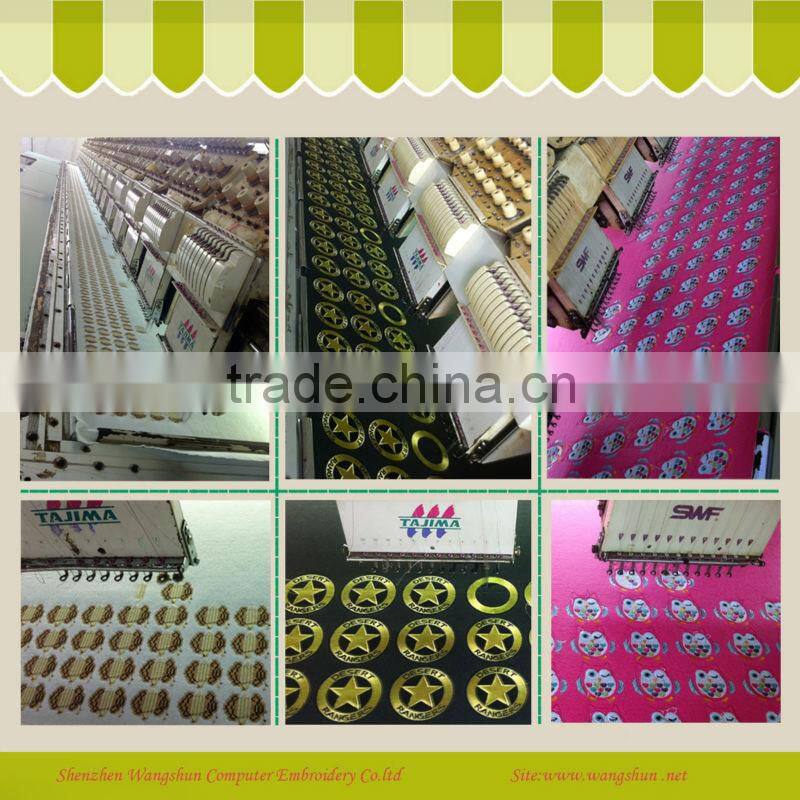 High Quality Brand Logo Embroidery Emblem