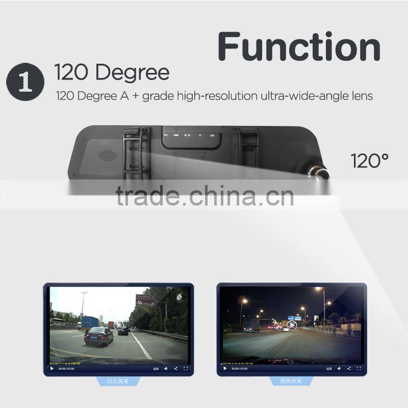 Generaplus rearview dash cam with parking monitor