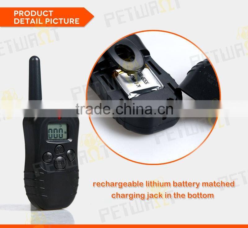 Remote training collar with rechargeable and waterproof PET-998DB