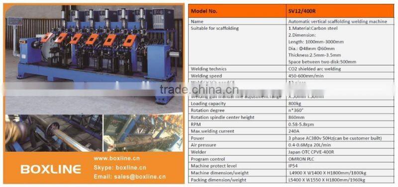 Automatic scaffolding cuplock welding machine