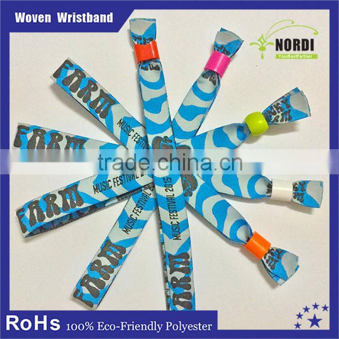 Promotional factory direct sale price woven wristbands&rfid wristband