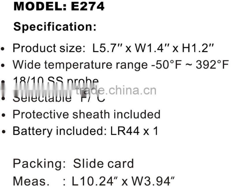 Digital Instant Read Thermometer_E274