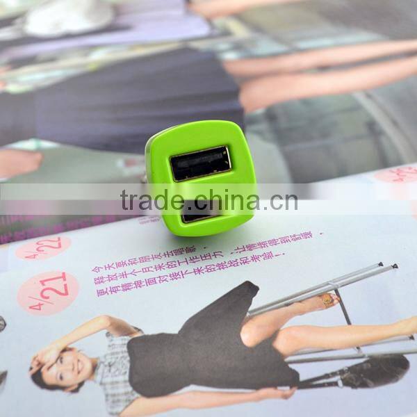 2014 new dual mini car charger for cellphone