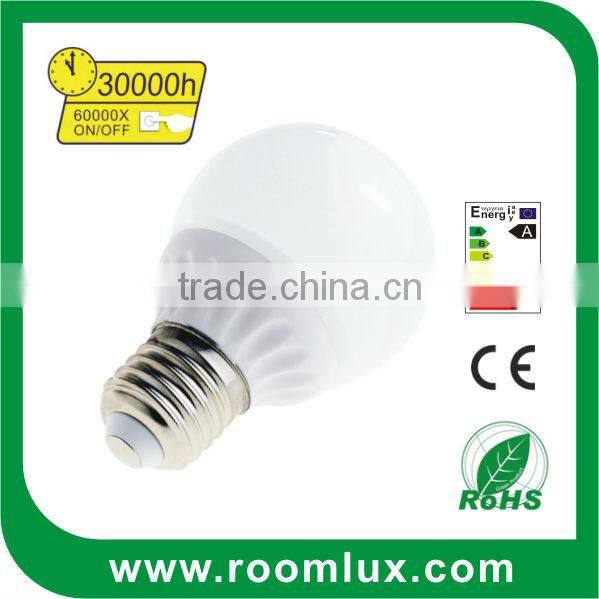 E27 G80 Led Light Bulb with Plastic Housing and Aluminum Heat Sink