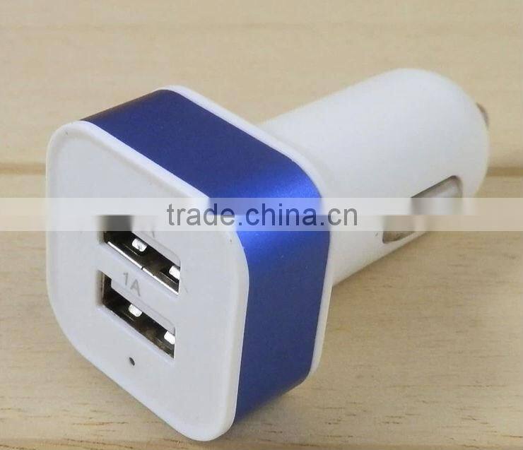 2.1A Dual USB Car Charger for iPhone ipod Samsung Galaxy S3 S4