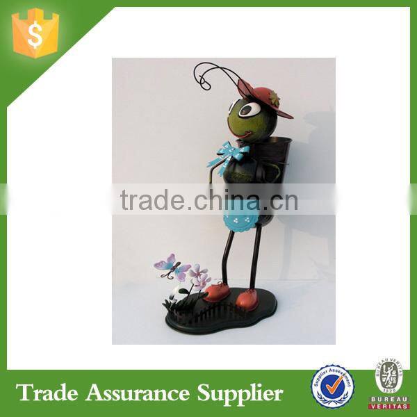 Metal Garden Design Art Ants Pot Animal Metal