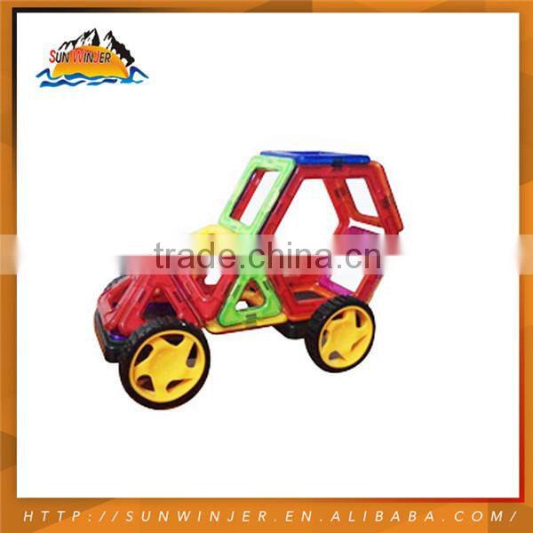 Educational magnetic toys block Super quality Children Toy Car