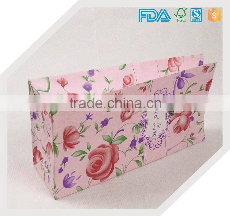 Custom printed black and yellow kraft paper bag without handle made in china