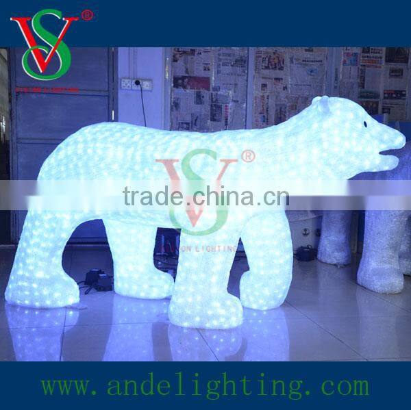 new LED 3D motif light big polar bear