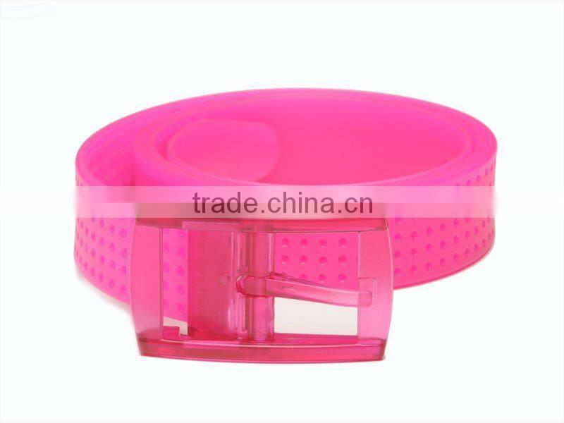 fashion colorful silicone rubber belt