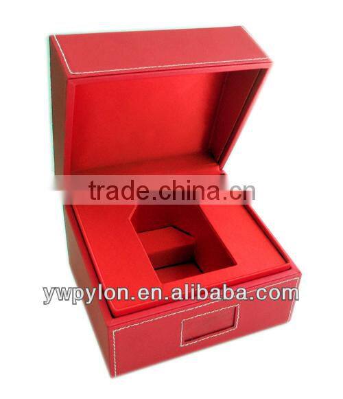 Red leather box for high price perfume