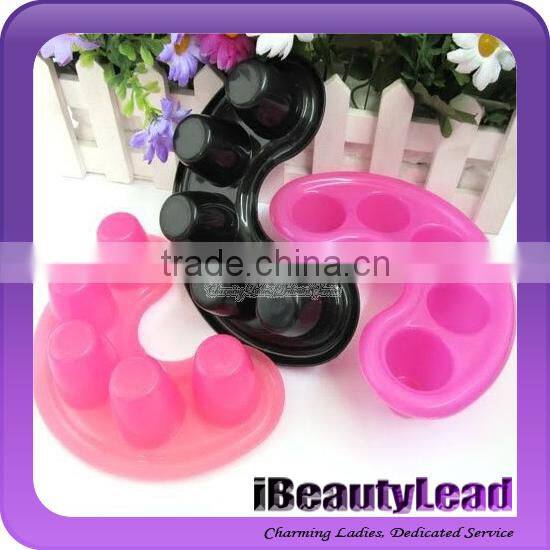 nail art tools plastic nail soaker bowl with pink or black colors nail tools