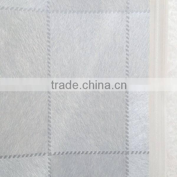 hand sewing leather effect vinyl wallpaper