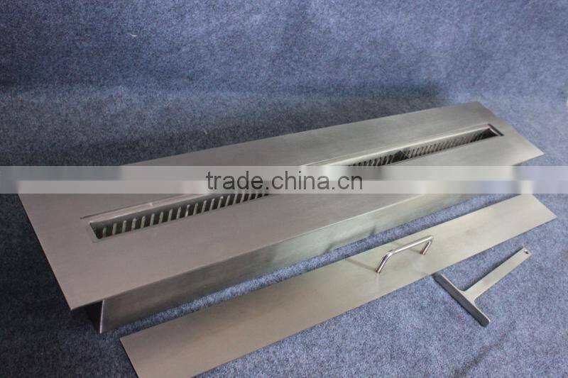 China Manufactured Stainless Steel Ethanol Fireplace with sheet metal fire box