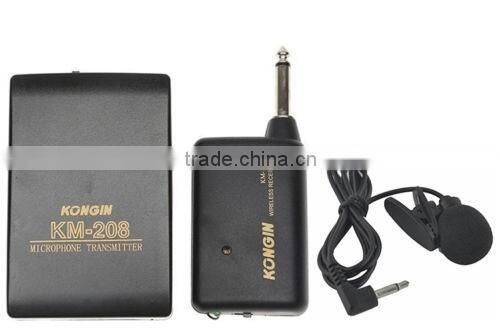 Wireless Microphone FM Transmitter Receiver Lavalier Lapel Clip Mic System Elegant