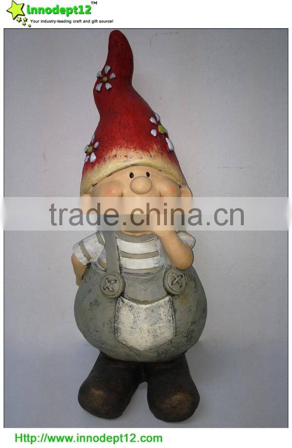 Cute boy garden decoration gnomes, Magnesia garden dwarfs