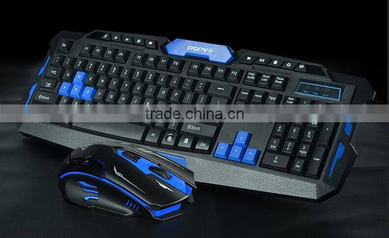 New Arrival HK8100 Intelligent Power Saving 2.4GHz USB Wireless Keyboard and Mouse(a set) for mechanical keyboard