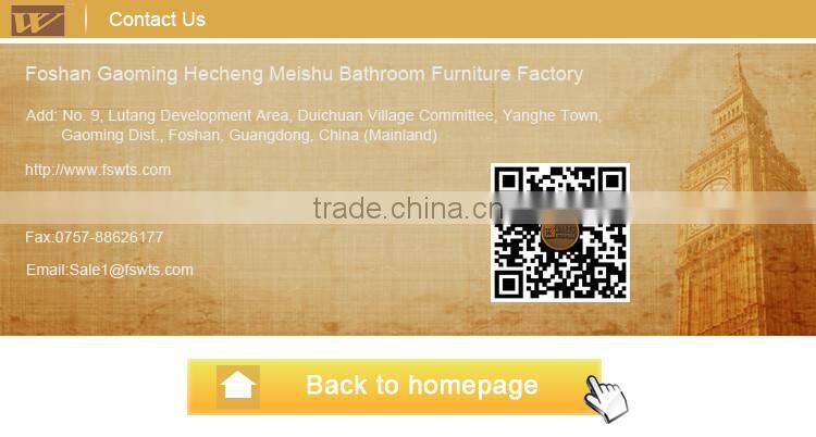 Royal gold bathroom vanity with soft close hinges WTS201