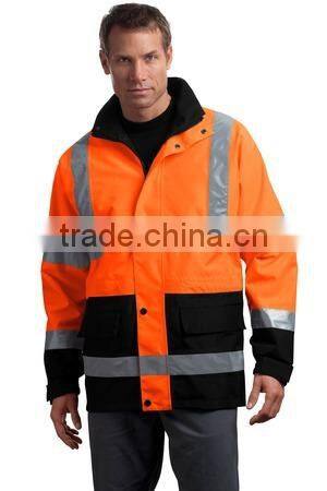 Functional reflective safety jacket hi vis safety security jacket