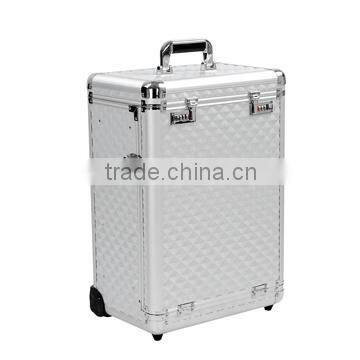 Aluminum professional Beauty alminum make up tool trolley case