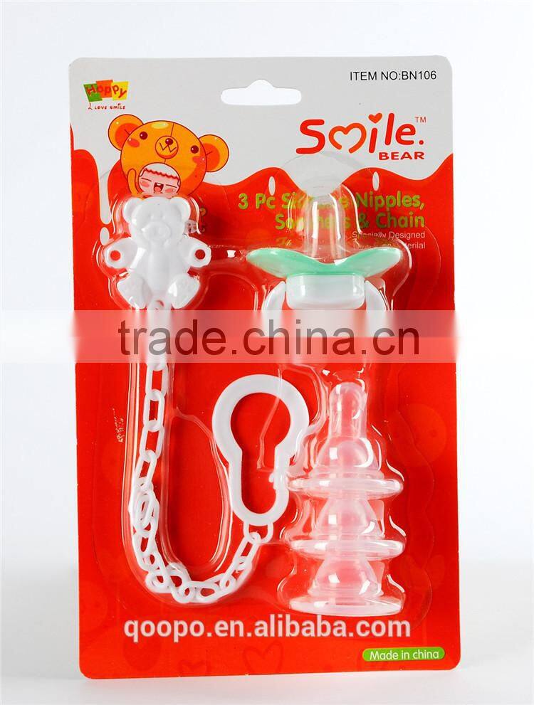 Best selling products plastic chain clip new products baby pacifier nipples