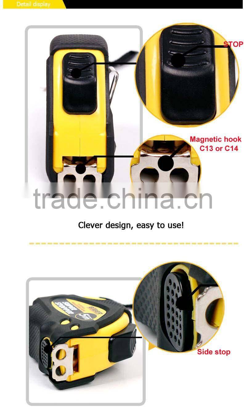 Rubber Jacket steel measuring tape