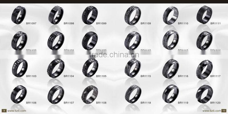 the price of black zirconium wedding ring