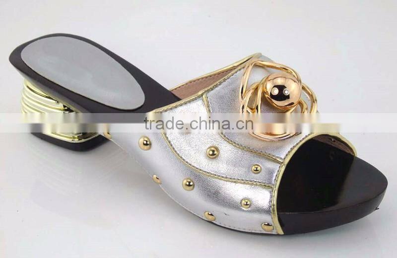 2016 New pattern style design ladies slippers high heel 5 cm 7