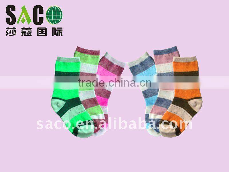 color stripe children socks