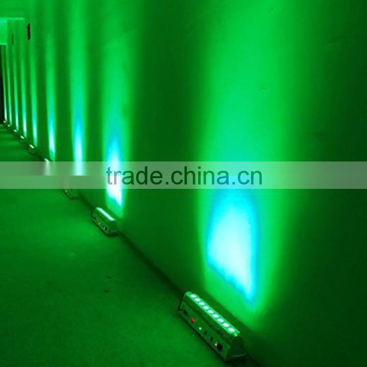 Pro Lighting Rechargeable DMX Wireless Battery Powered Backdrop 6in1 RGBWA+UV 9*18w LED Wall Washer