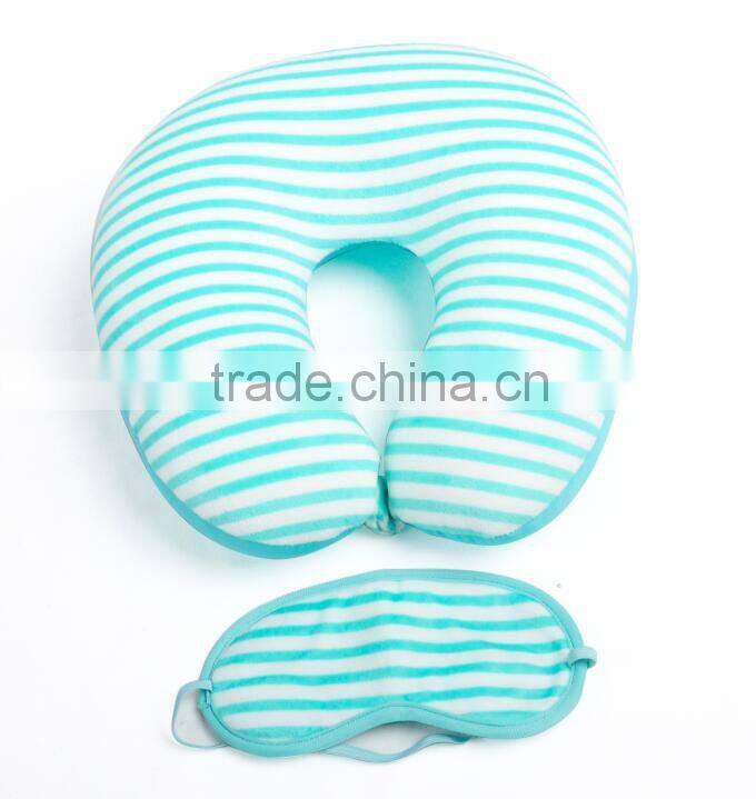 Personalized Microbeads Travel Neck Pillow With Eyemask