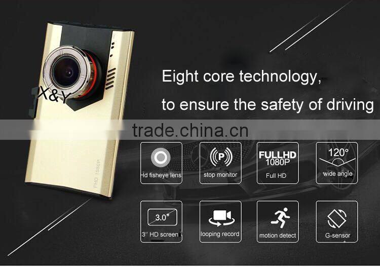 3inch motion detection and stop guard fisheye lens car dvr XY-T360