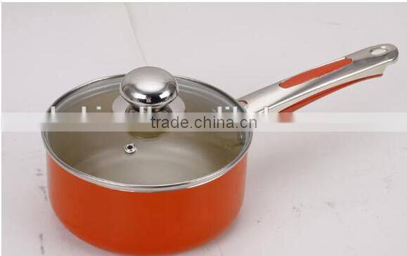 aluminium sauce pan with glass lid