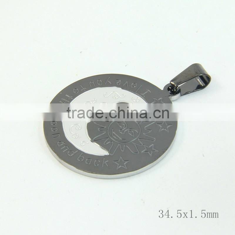 Wholesale Alibaba Silver Plated Enamel Red Stainless Steel Pendant for women