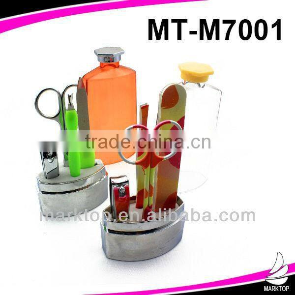 5PCS in box new design glass cover manicure set