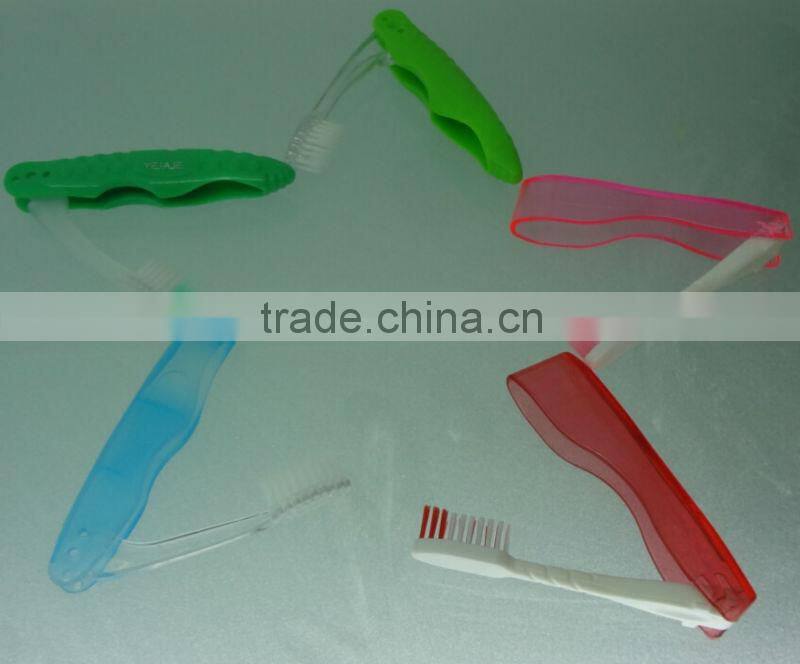 Wholesale pp material travel disposable toothbrush with cap for hotel