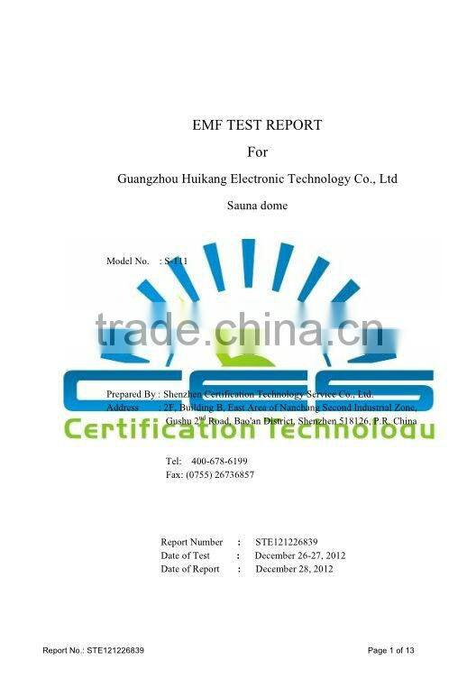 Tourmaline stone ,jade stone and germanium stone far infrared slimming beauty dome